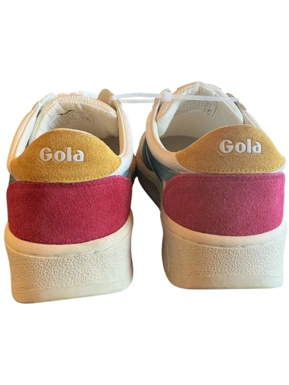 Gola Grand Slam Trident Sneakers White Peacock Sun In White Size 8.5 New